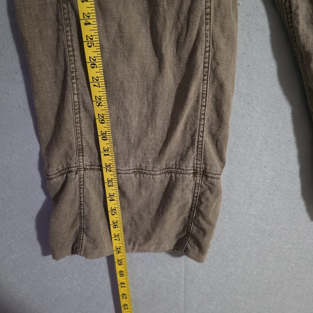 Free People Womens Days End Linen Pull On Pants Caiman OB2008799 Size Small - Picture 4 of 10
